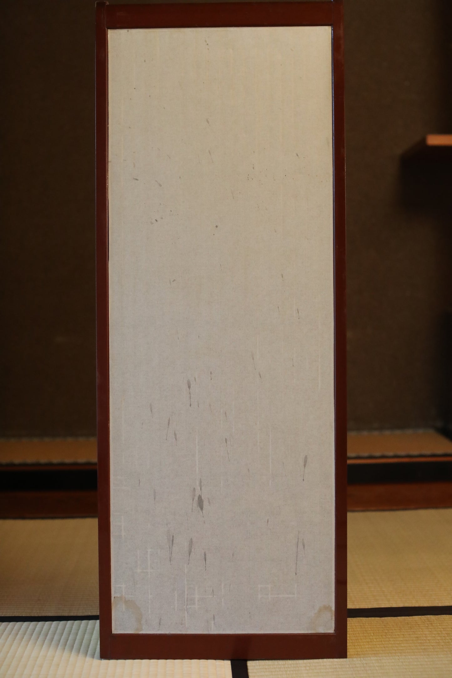 Japanese Furniture antique interior architectural screen,"kumiko, wooden framework" for a sliding screen, shoji, H45.7×17.1in/H116×43.5cm