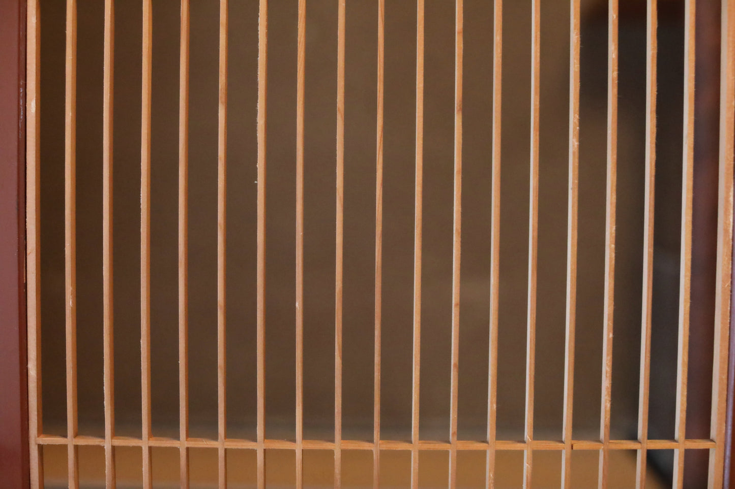 Antique Kumiko Shoji Screen, Japanese Wooden Lattice, furniture panel(H45.7x17.1in/H116×43.5cm)