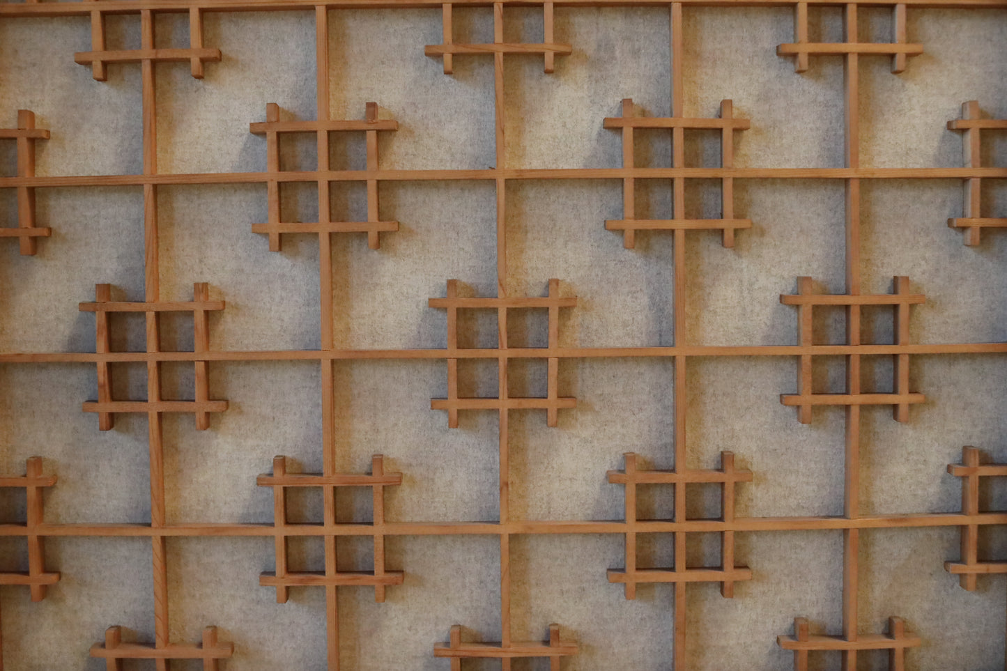 Japanese Furniture antique interior architectural screen,"kumiko, wooden framework" for a sliding screen, shoji, H45.7×17.1in/H116×43.5cm