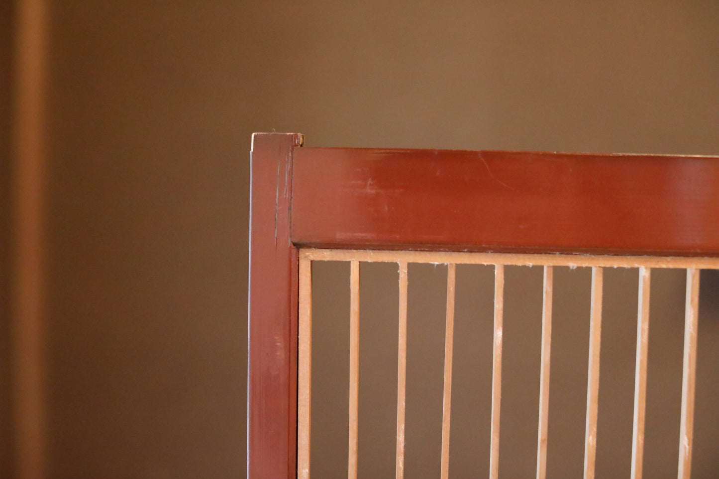 Antique Kumiko Shoji Screen, Japanese Wooden Lattice, furniture panel(H45.7x17.1in/H116×43.5cm)