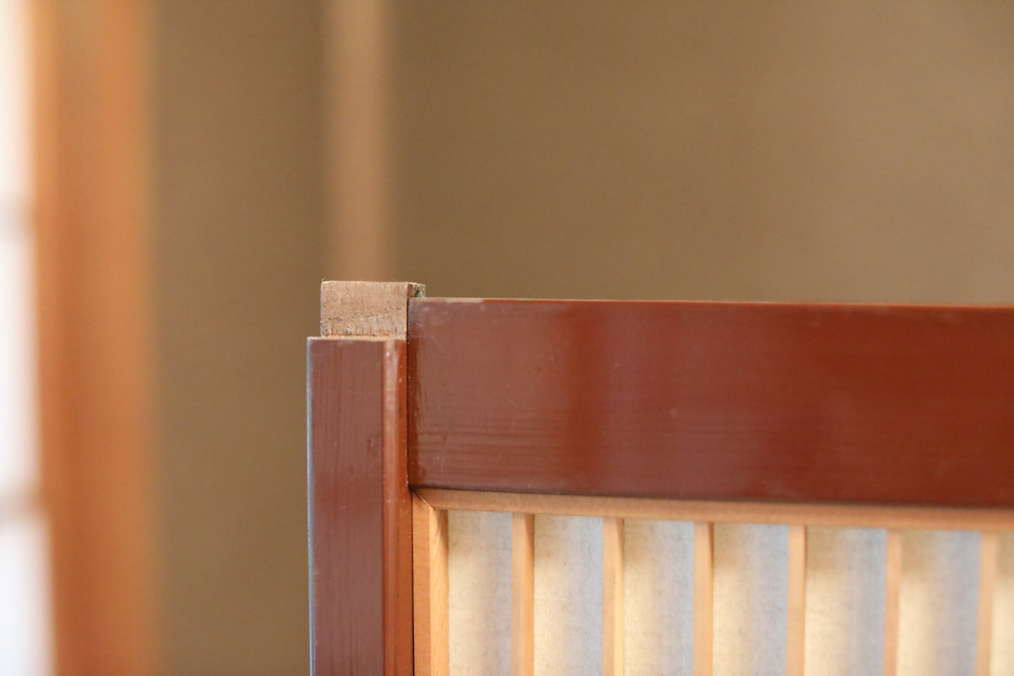 Japanese Furniture antique interior architectural screen,"kumiko, wooden framework" for a sliding screen, shoji, H45.7×17.1in/H116×43.5cm