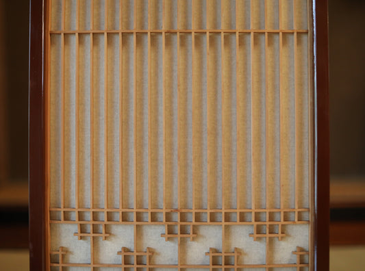 Japanese Furniture antique interior architectural screen,"kumiko, wooden framework" for a sliding screen, shoji, H45.7×17.1in/H116×43.5cm (コピー)