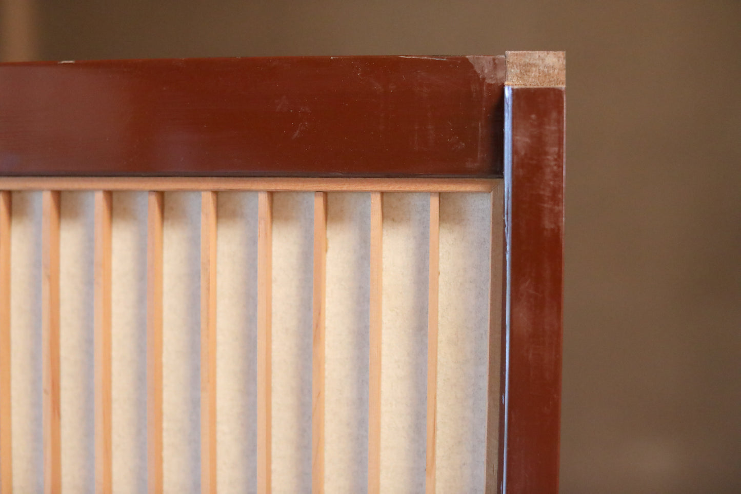 Japanese Furniture antique interior architectural screen,"kumiko, wooden framework" for a sliding screen, shoji, H45.7×17.1in/H116×43.5cm (コピー)