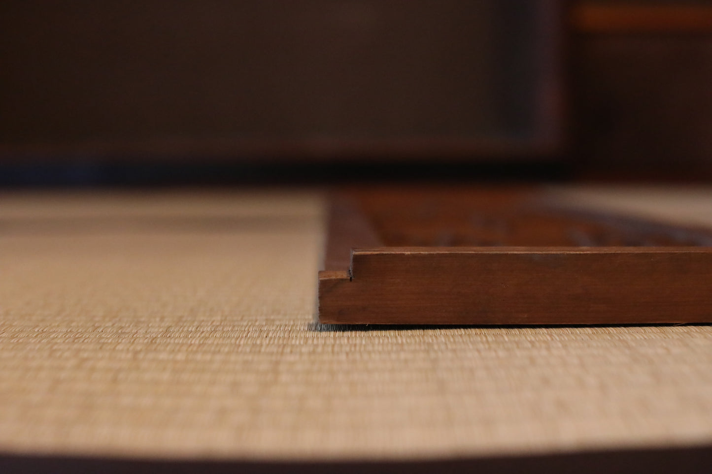 Japanese Furniture antique interior architectural screen,"kumiko, wooden framework" for a sliding screen, shoji, H35.6×10.1in/H90.4×25.6cm