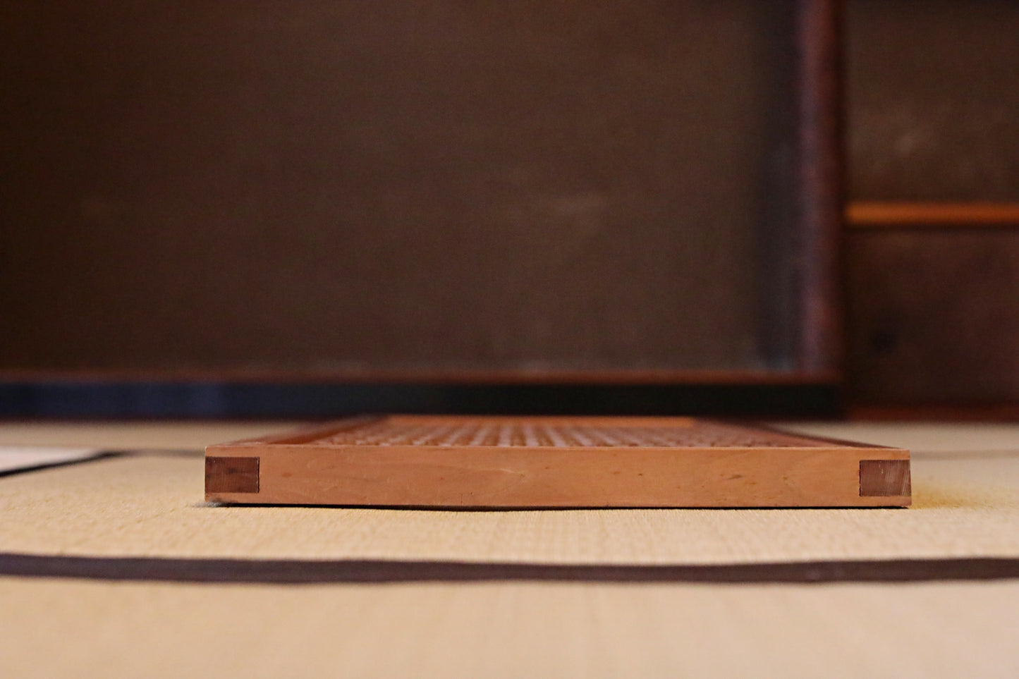 Japanese Furniture antique interior architectural screen,"kumiko, wooden framework" for a sliding screen, shoji, H31.1×14.1in/H78.9×35.7cm