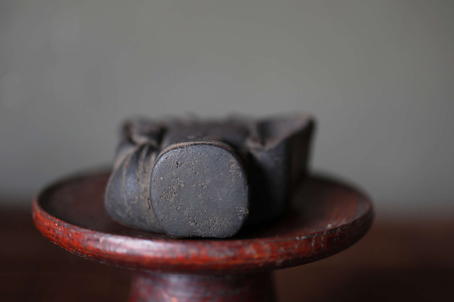 Antique 1700s Japanese Wood Carving: Daikoku Lucky Gods