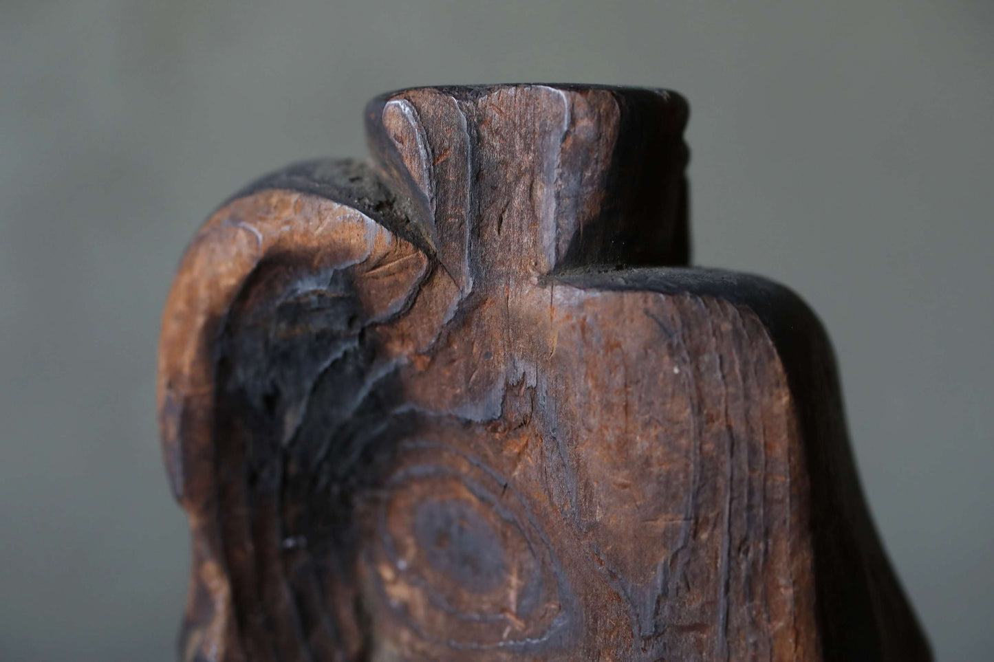 Antique 1700s Japanese Wood Carving: Daikoku Lucky Gods