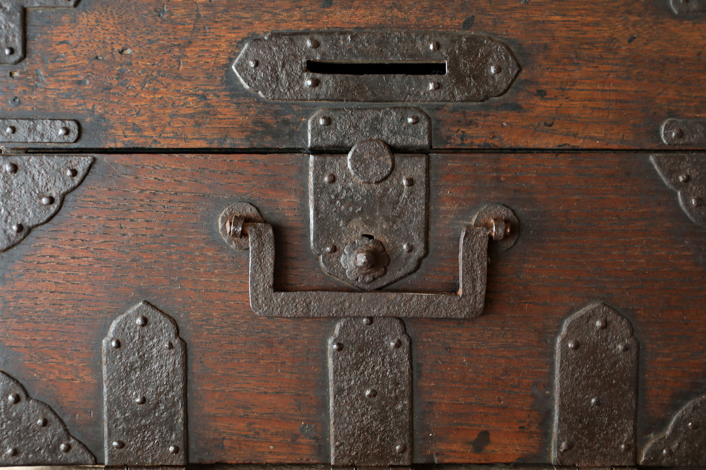 Antique Japanese Tansu Box, Suzuribako Inkstone Case, Cedar Storage