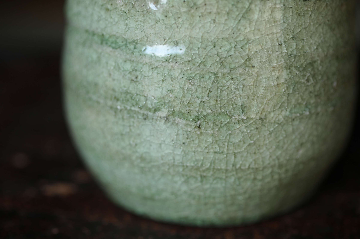 Japanese vintage SETO artist vase for one flower kiln ware handmade  boxed H7.9in/20cm