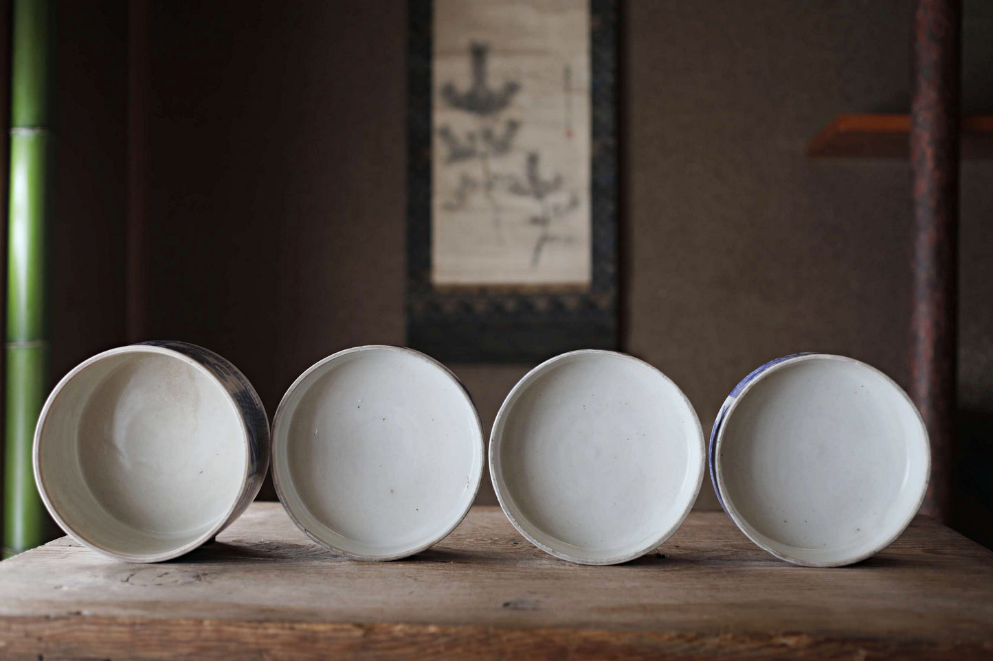 Antique Meiji Imari Jūbako Bento Box: Four-Tiered Blue Floral Porcelain