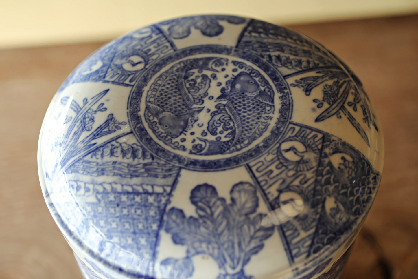 Antique Meiji Imari Jūbako Bento Box: Four-Tiered Blue Floral Porcelain