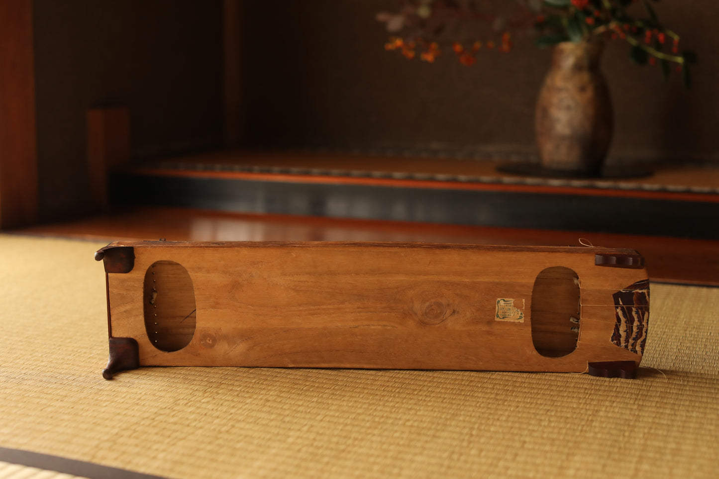 Antique Japanese harp small KOTO 1910s Musical Instruments Toy W20.7in/W52.5cm