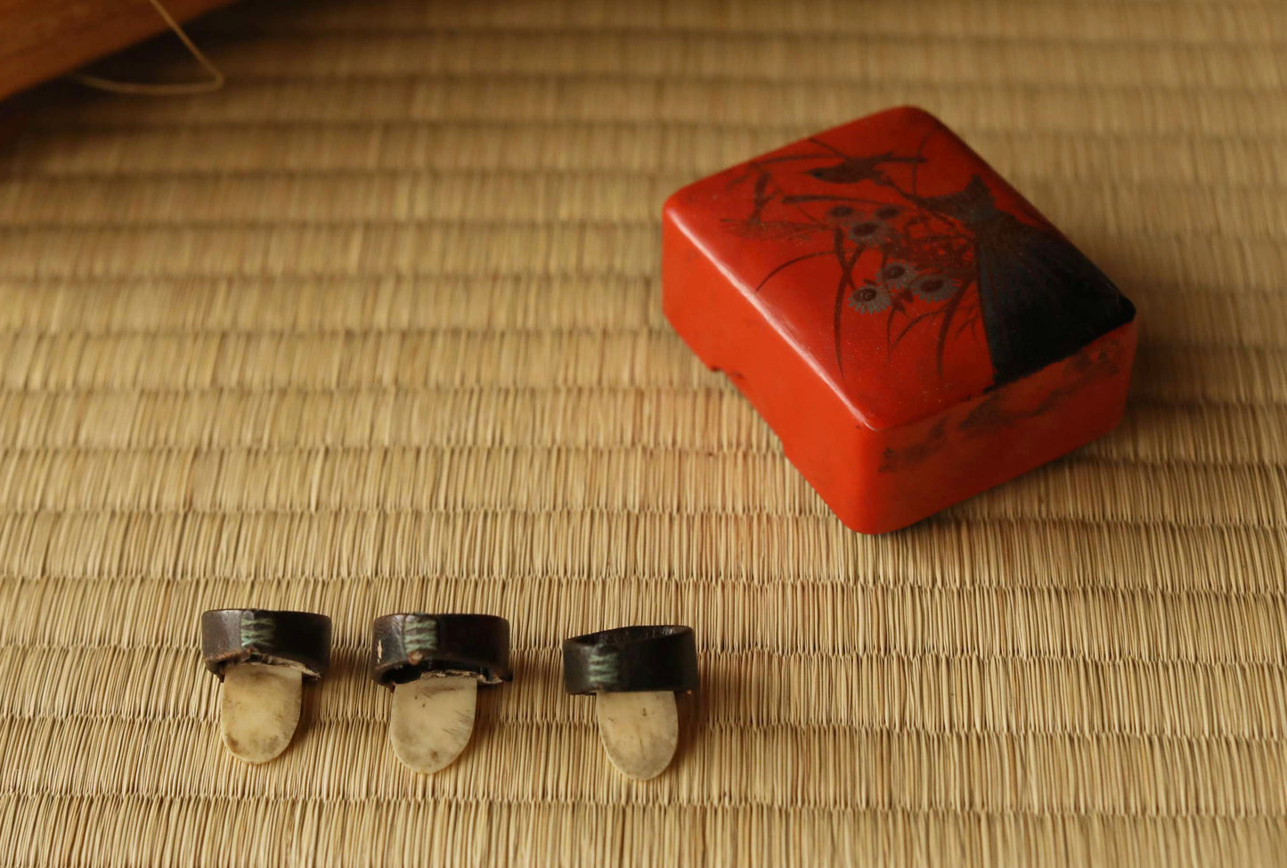 Antique Japanese harp small KOTO 1910s Musical Instruments Toy W20.7in/W52.5cm