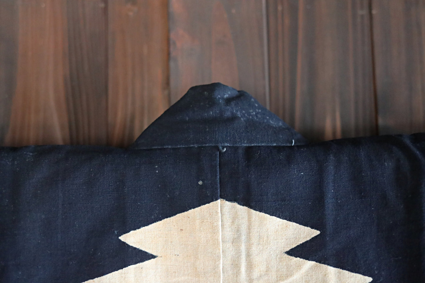Antique Japanese Jaket Happi: Indigo dye with die-cut patterns, Deadstock