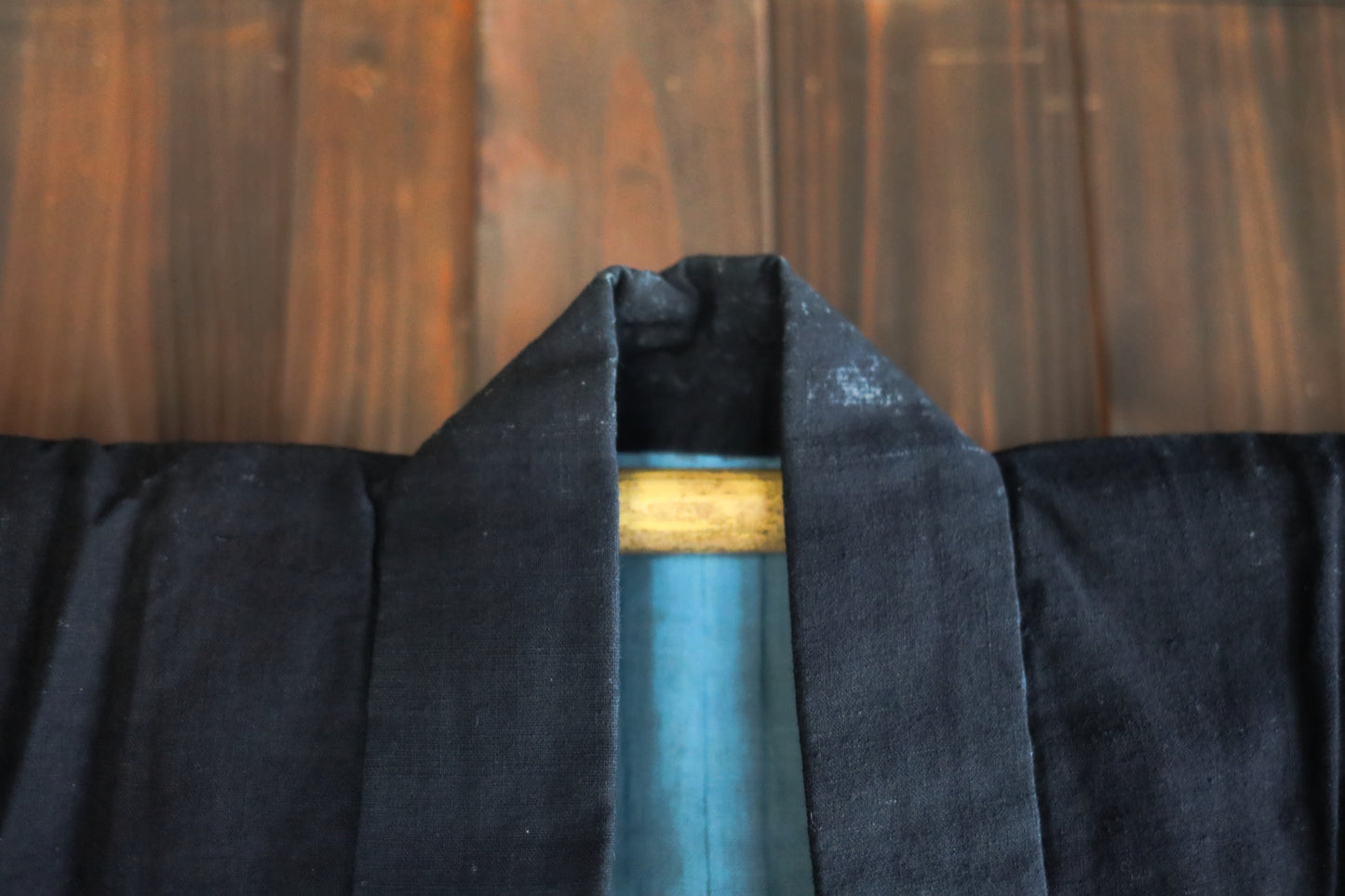 Antique Japanese Jaket Happi: Indigo dye with die-cut patterns, Deadstock