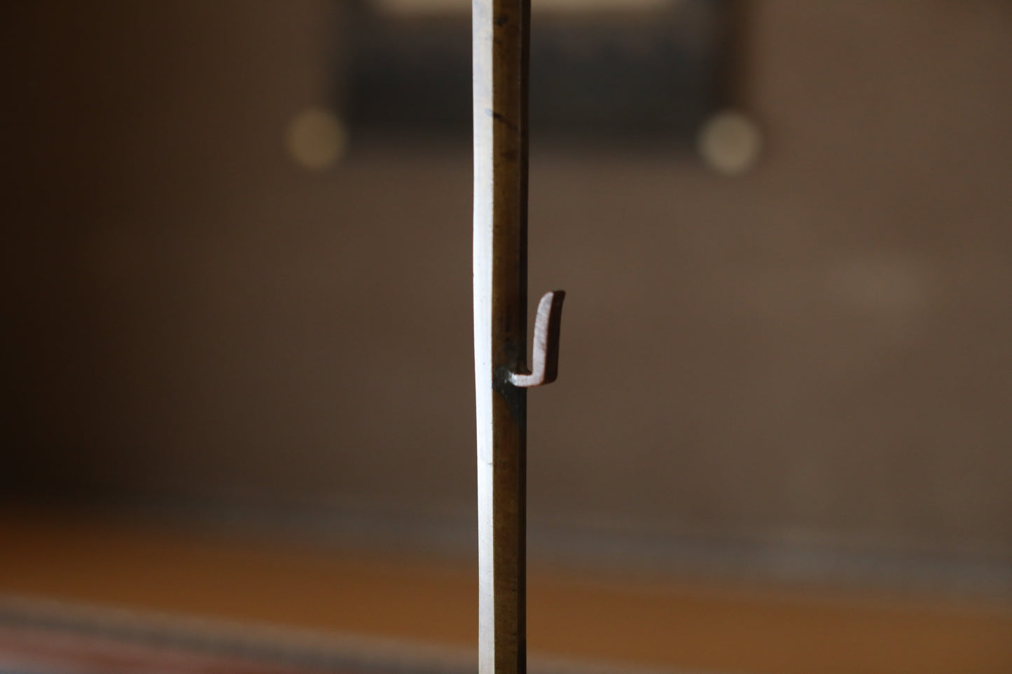 Japanese Vintage Bronze Candle Stand, Samurai Temple Lantern 1900s (H27.6 in/70cm)