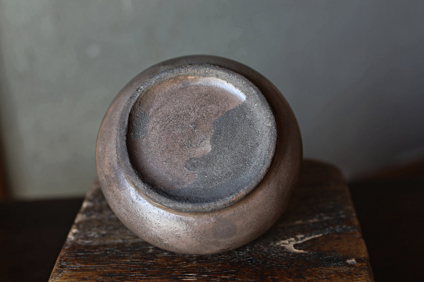 Japanese Antique KARATSU small vase for one flower kiln ware handmade  H3in/9cm