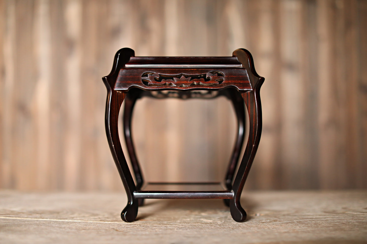 Pedestal - Japanese Wood Furniture Ikebana Bonsai Stand Karaki Black Brown