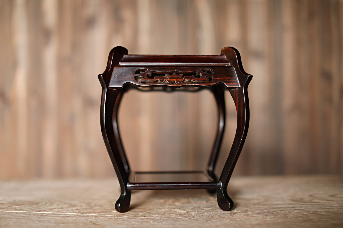 Pedestal - Japanese Wood Furniture Ikebana Bonsai Stand Karaki Black Brown