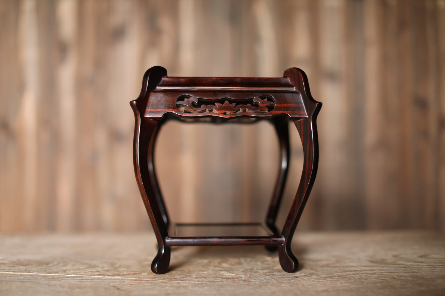 Pedestal - Japanese Wood Furniture Ikebana Bonsai Stand Karaki Black Brown