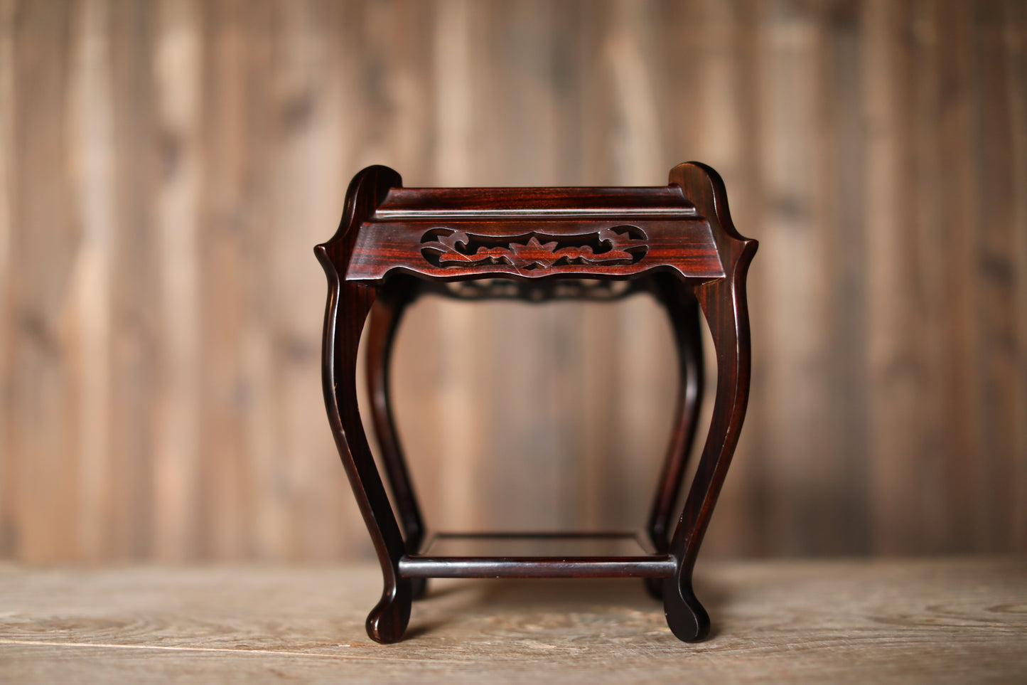 Pedestal - Japanese Wood Furniture Ikebana Bonsai Stand Karaki Black Brown