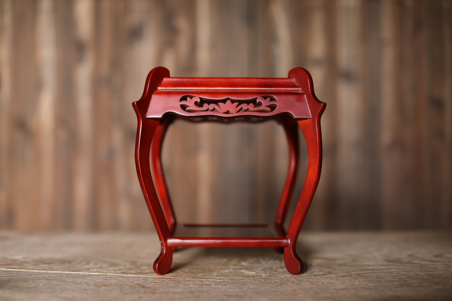 Pedestal - Japanese Wood Furniture Ikebana Bonsai Stand Karaki Red brown