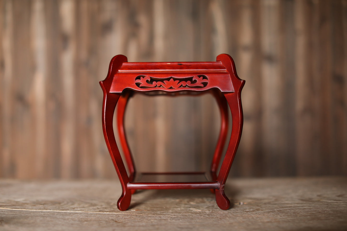 Pedestal - Japanese Wood Furniture Ikebana Bonsai Stand Karaki Red brown