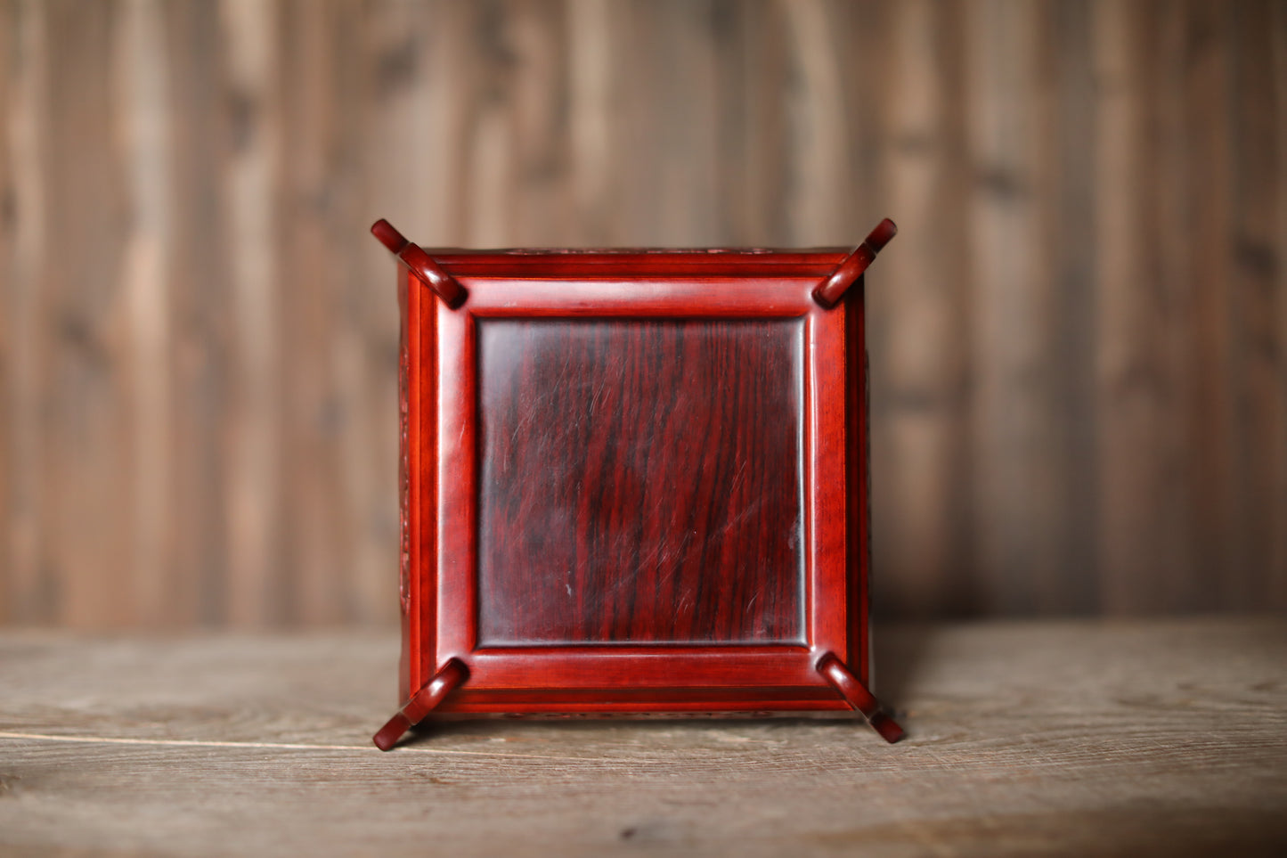 Pedestal - Japanese Wood Furniture Ikebana Bonsai Stand Karaki Red brown