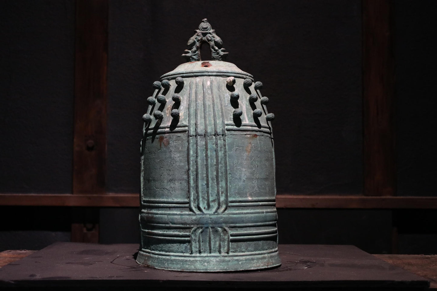 Japanese Antique Temple Bell - Large Bronze Gong | Edo Period Bronze Buddhist Altar Gong