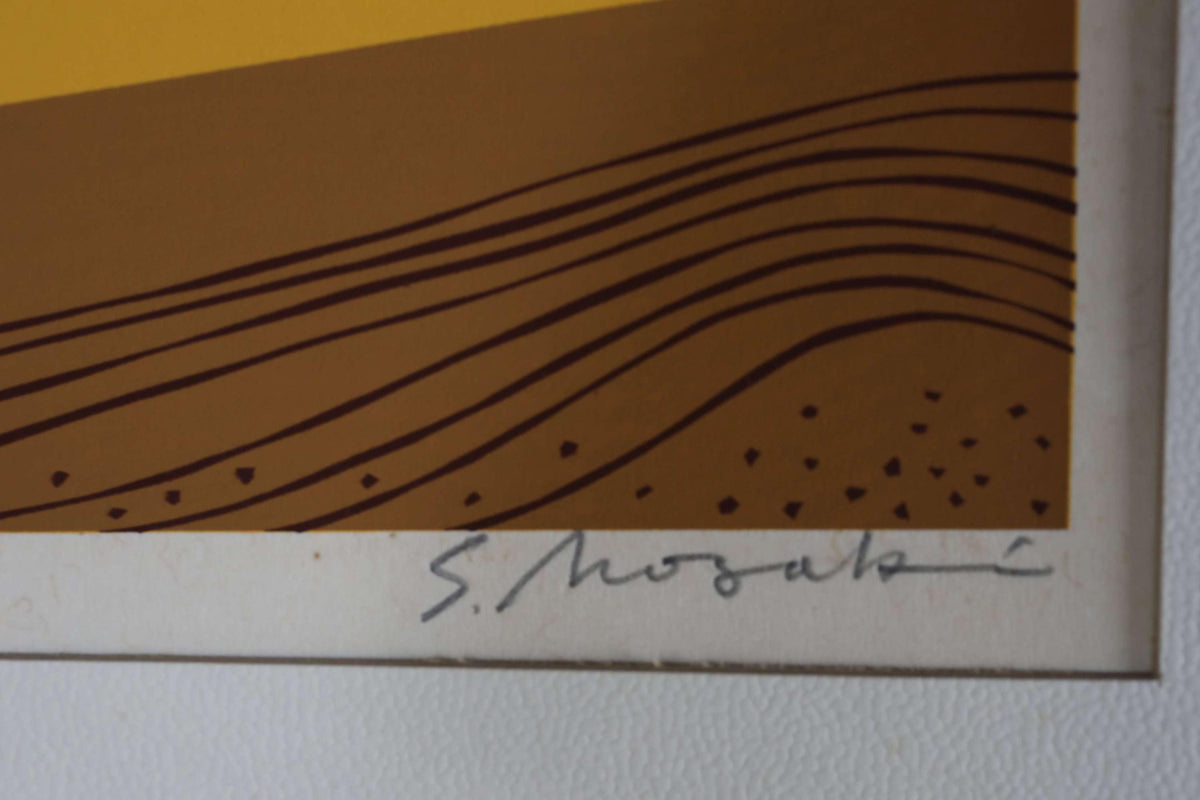 The image is a close-up of a piece of artwork, possibly a painting or drawing, with a signature in the bottom right corner.