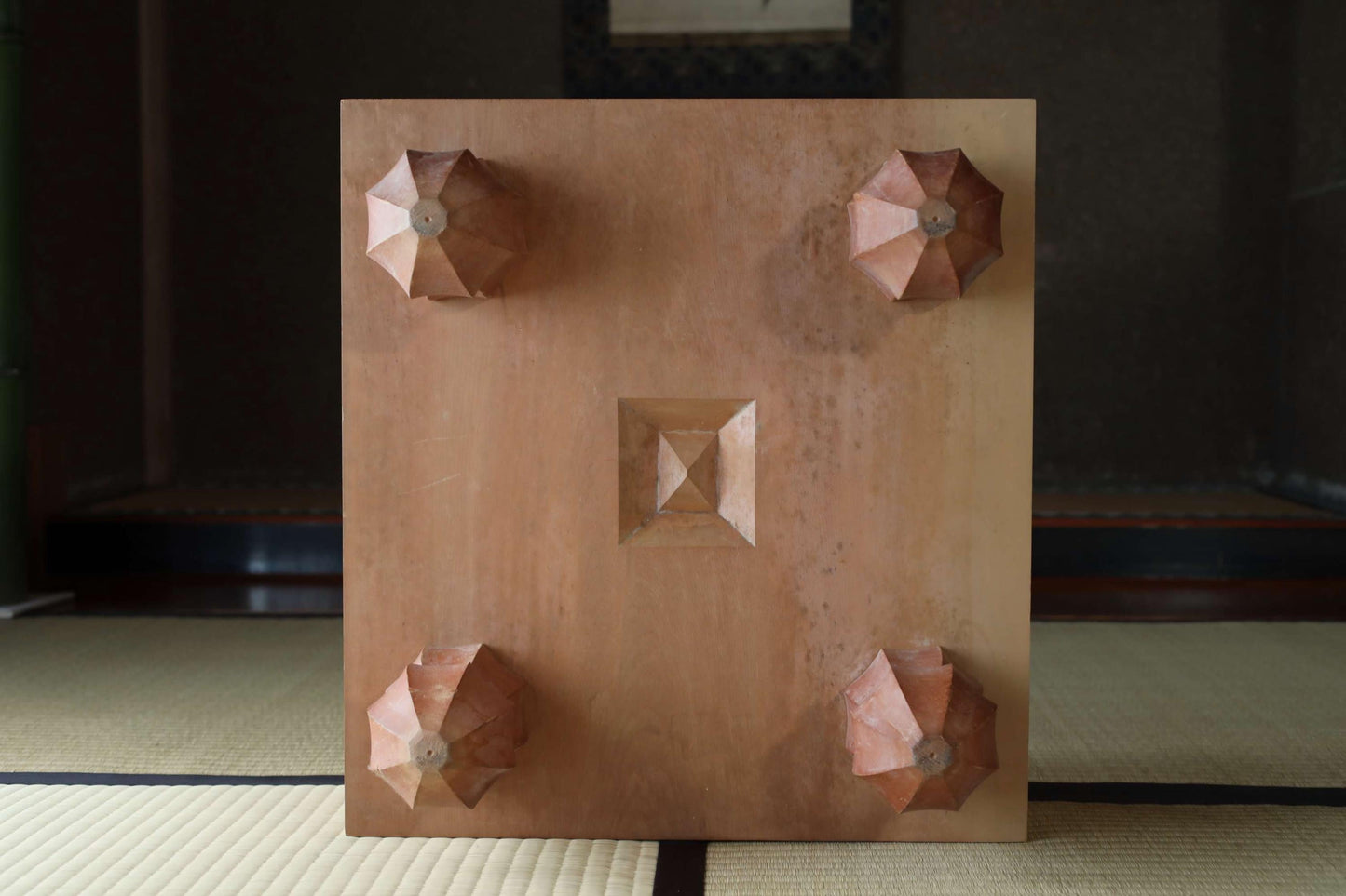 Solid Wood Go Board - Premium Japanese Goban Table With Thick Go Stones & Vintage Wooden Bowls