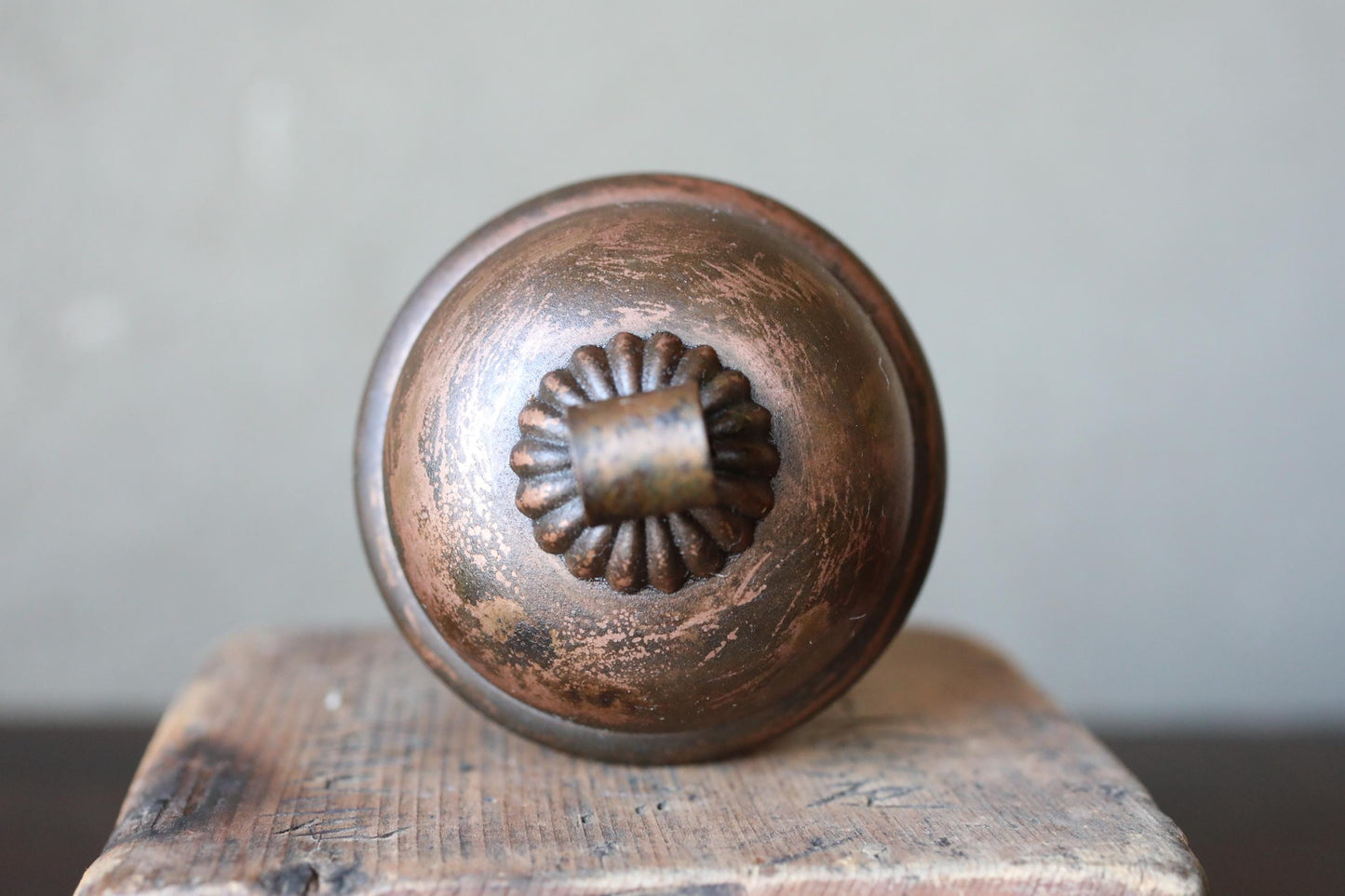 Japanese Bronze Shrine Bell - Handcrafted Antique Metal, Traditional Shinto Ritual Tool