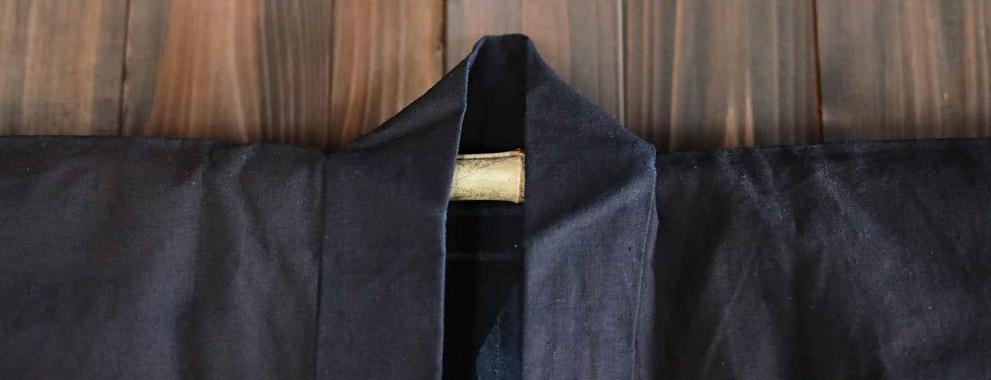 Antique Japanese Happi - Indigo Cotton Jacket | Taisho Era Carpenter Workwear