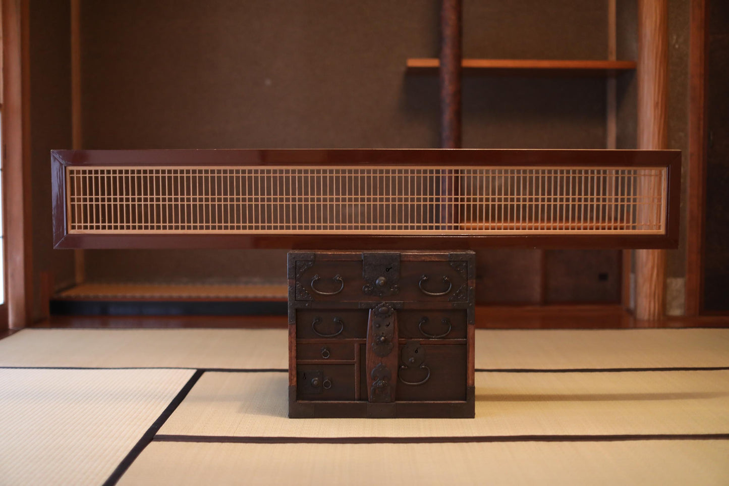 Japanese Kumiko Ranma – Handcrafted Wooden Lattice Panel | Traditional Shoji Screen Divider