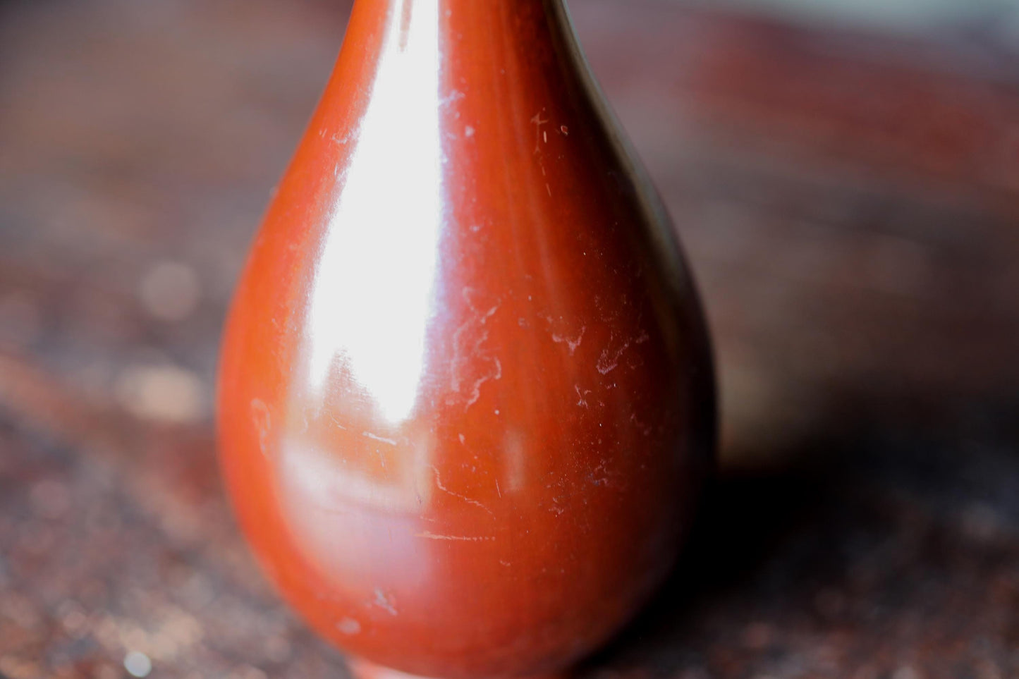 Vintage Japanese Vase - Bronze Sorori Ikebana Tea Ceremony Vase with Signed Wooden Box
