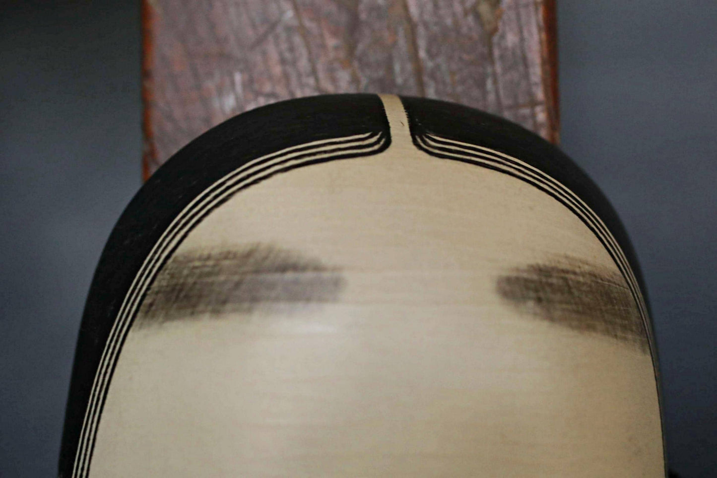 Japanese Noh Mask - Vintage Ko-omote Wood Carving | Lacquer Coated Wall Ornament