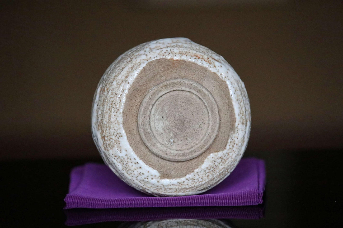 Shino Matcha Bowl - Vintage Japanese Chawan With Feldspar Glaze | Handmade Tea Ceremony Pottery