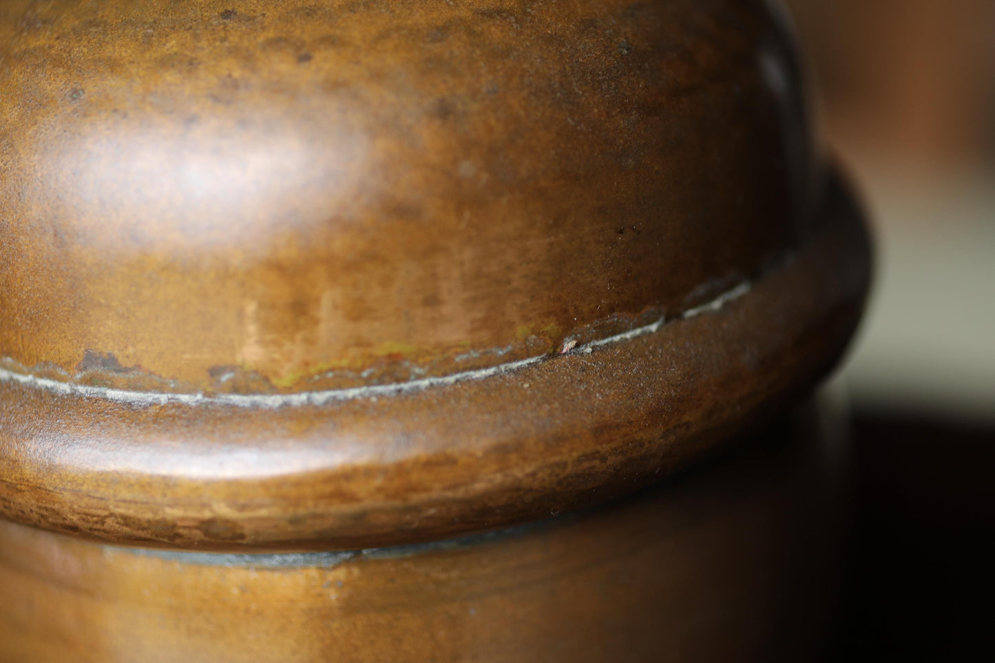 Japanese Bronze Bell - Hand Hammered Antique Shinto Shrine Bell With Sacred Sound