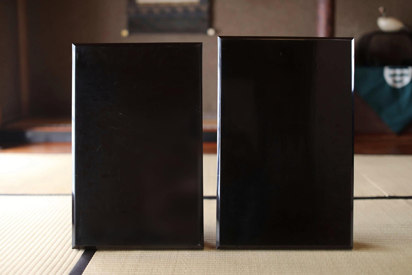 Edo Period Lacquer Trays - Japanese Antique Urushi Lacquerware Large Nesting Serving Set