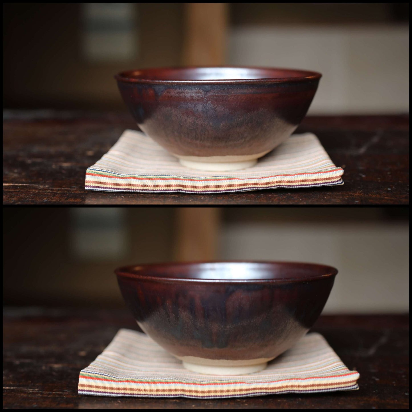 Takatori Ware Matcha Bowl - Vintage Japanese Tea Bowl With Signed Pottery Box