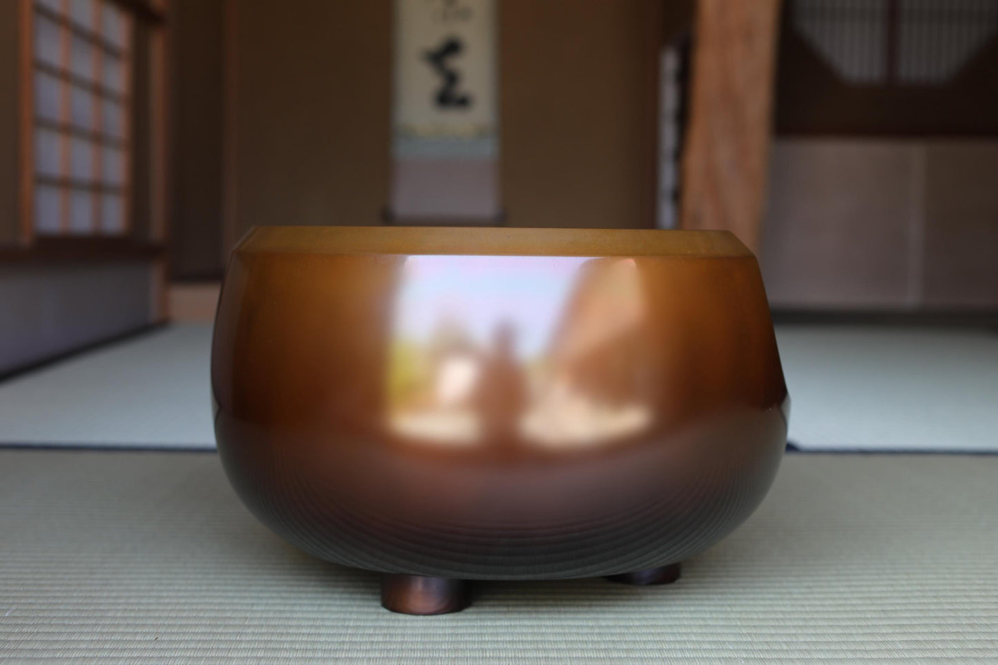 Japanese Bronze Tea Brazier – Master Onishi Art | Takaoka Copperware Furo