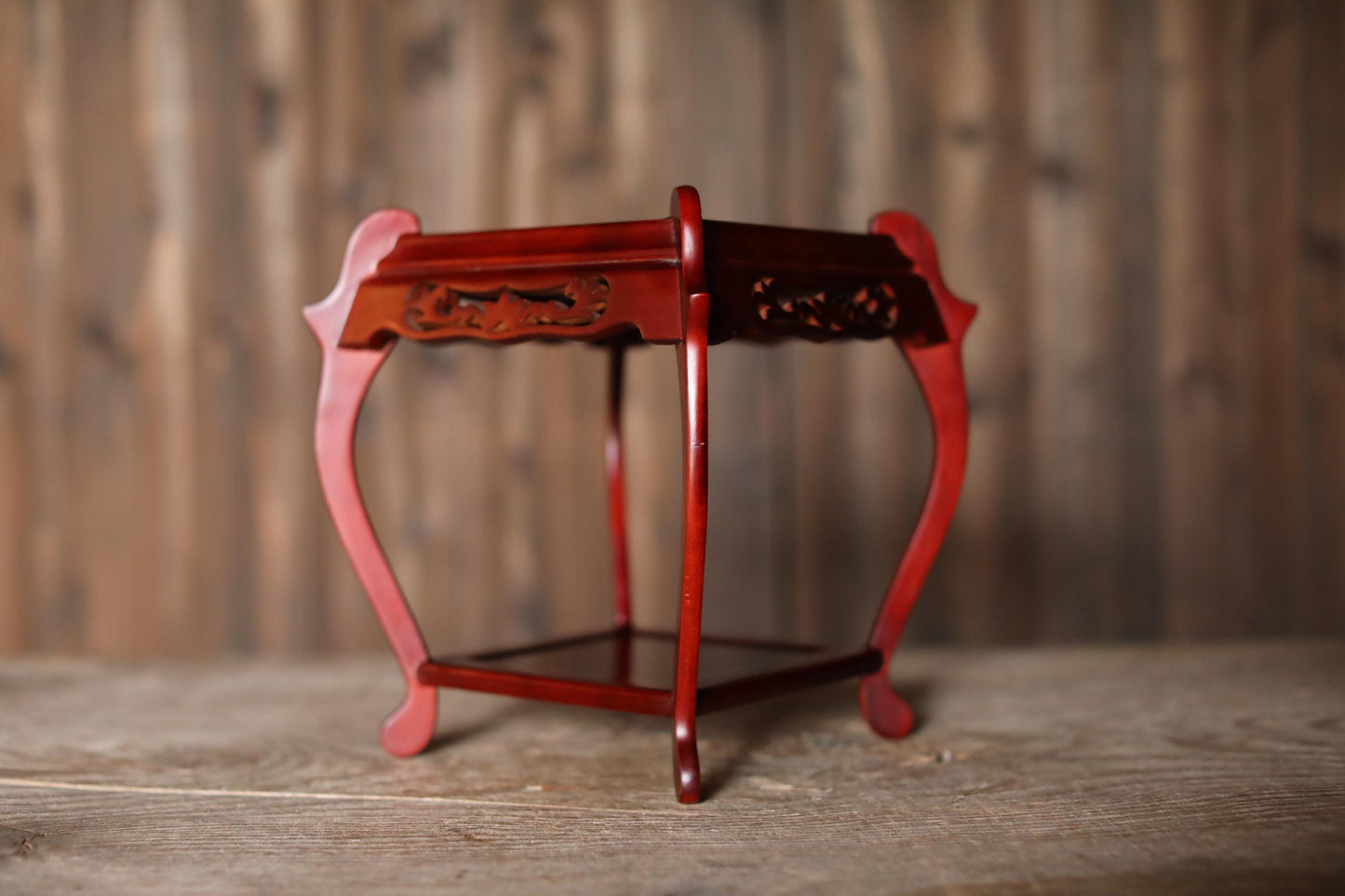 Japanese Wood Pedestal - Rosewood Bonsai Stand | Handcrafted Karaki Display