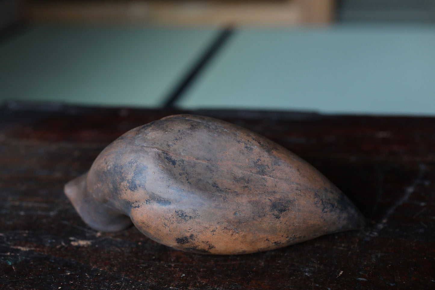 Bizen Pottery Tokkuri - Vintage Pigeon Shaped Japanese Sake Bottle Vase