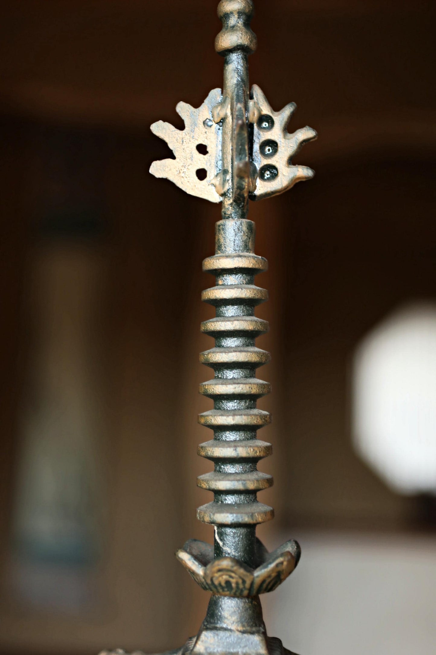 Large Cast Iron Pagoda - Five-Storied Japanese Garden Statue | Solid Iron Sculpture