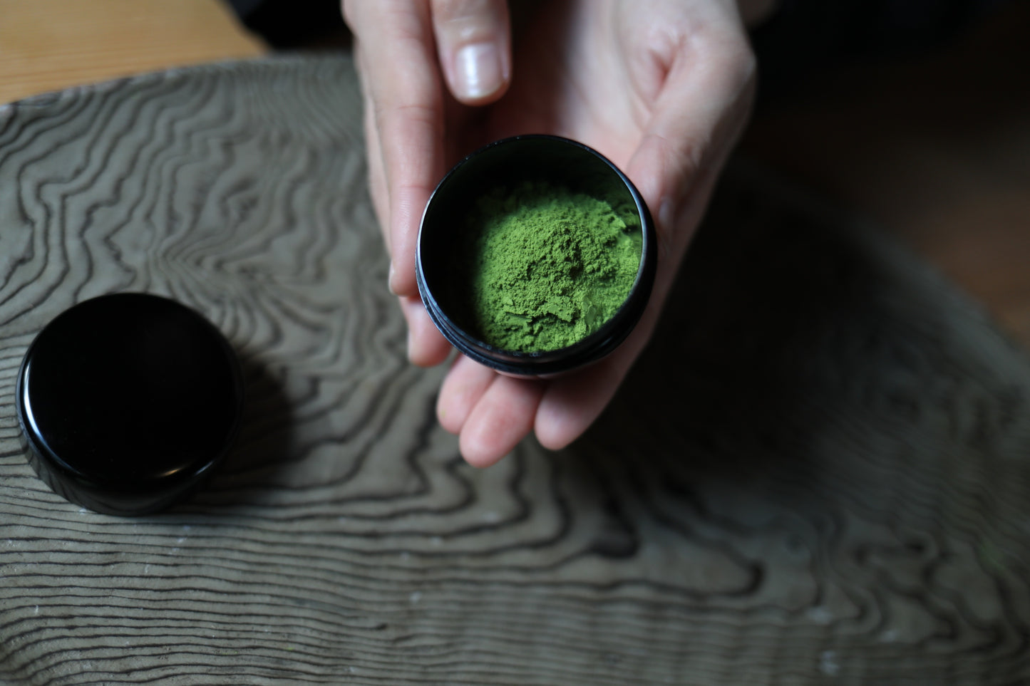 SET! Organic Matcha 1.1oz / 30g and sifter/strainer for Tea ceremony Easily creates smooth matcha Compatible stainless Canister