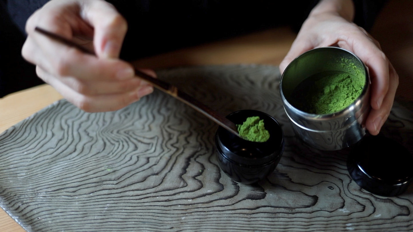SET! Organic Matcha 1.1oz / 30g and sifter/strainer for Tea ceremony Easily creates smooth matcha Compatible stainless Canister