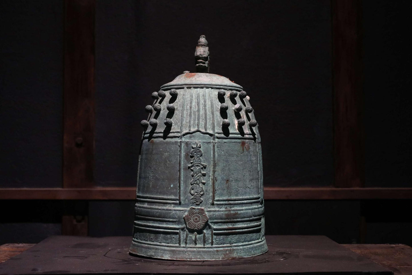 Japanese Antique Temple Bell - Large Bronze Gong | Edo Period Bronze Buddhist Altar Gong