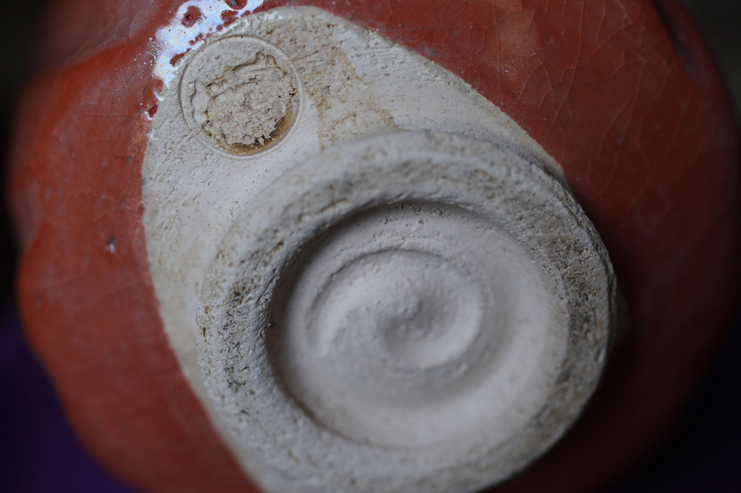 Red Raku Matcha Bowl - Signed Japanese Tea Bowl With Wooden Box | Handmade Ceramic