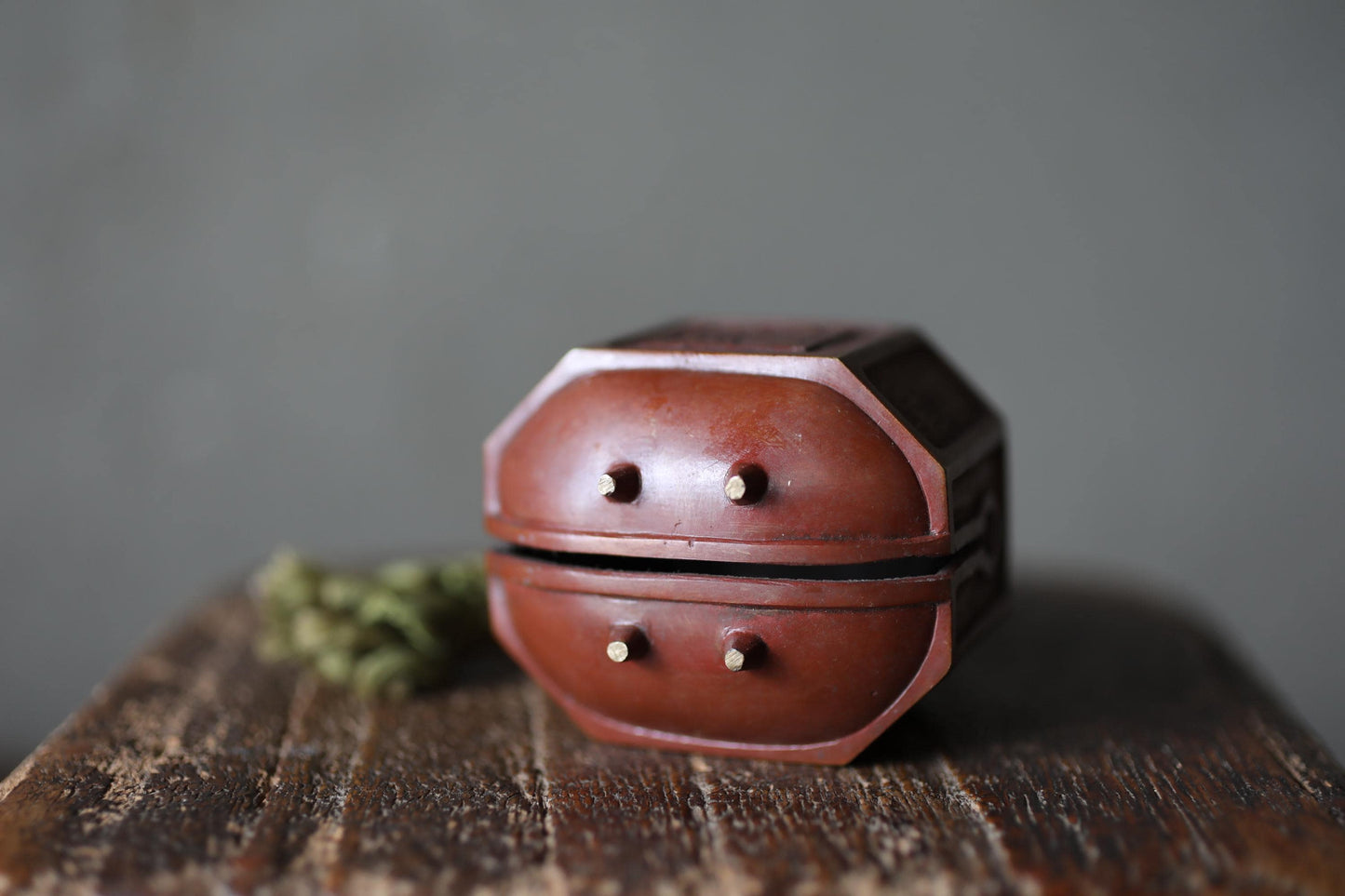 Japanese Bronze Bell Vintage Paperweight – Solid Bronze Kanji Art Desk Accessory
