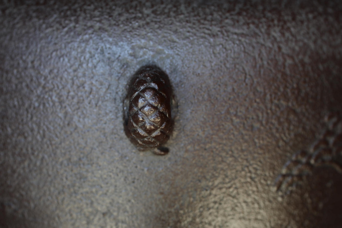 Japanese Cast Iron Kettle – Vintage Tea Ceremony Kettle with Pine Tree Relief & Copper Lid